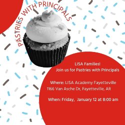 Pastries with Principals flyer
